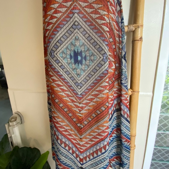 PIPER Size 10 Razor back A-Line Maxi Dress Fully Lined Soft Lining Chiffon outer - Picture 13 of 14